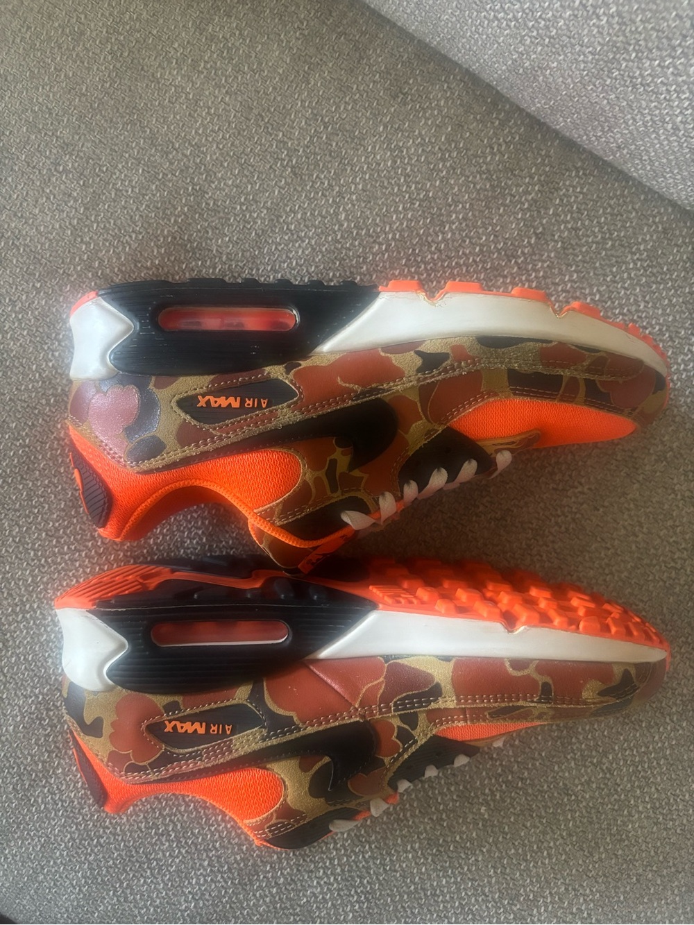 Nike Orange Camo Air Max Sneakers - Picture 11 of 11